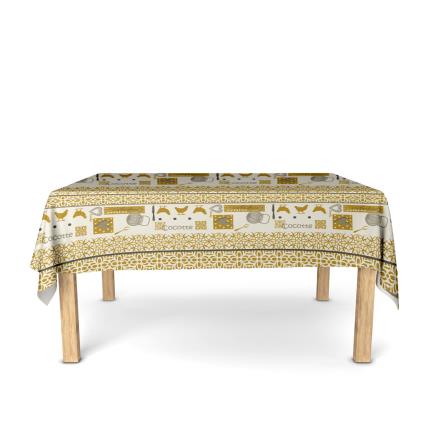 Nydel  Toalha de mesa COCOTTE  Amarelo  160x200 cm.Casa >Toalha de mesa