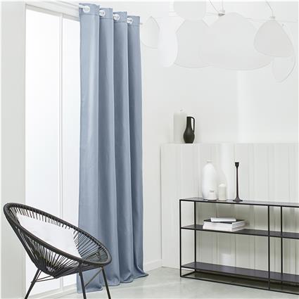 Today  Cortinados Rideau Isolant 140/240 Polyester TODAY Essential Denim  Azul  140x240 cm.Casa >Cortinados