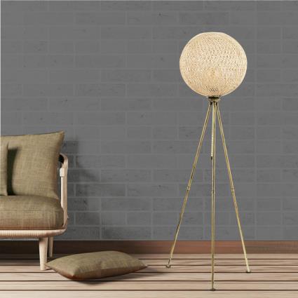 Opviq  Candeeiros de Pé Floor Lamp - Pied - Gold  Ouro  Único.Casa >Candeeiros de Pé