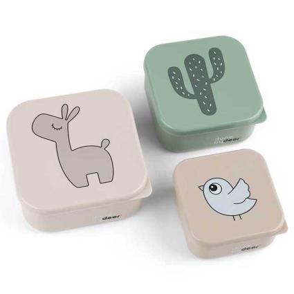 Done By Deer Conjunto De Caixa Snack 3 Peças Lalee 0 Months Sand mix