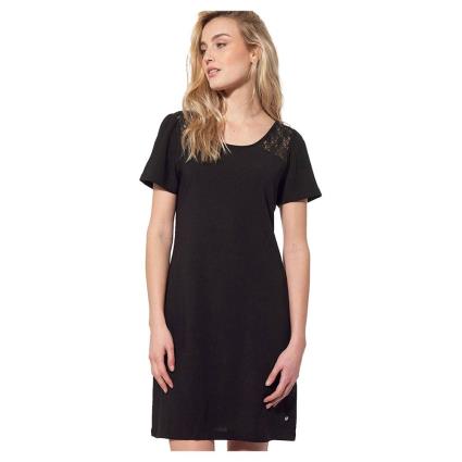 Kaporal Vestido Curto Manga Curta Kpbatykw22 S Black