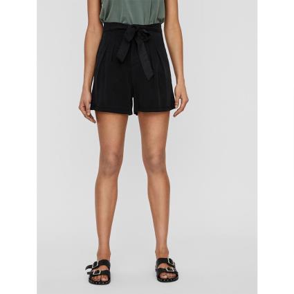 Vero Moda Cintura Alta Calça Shorts Loose Summer L Black