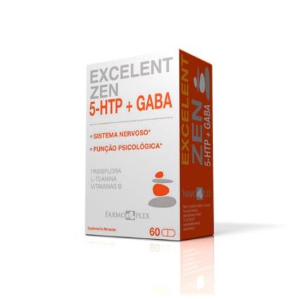 Excelent Zen 5-Htp + Gaba 60 Cápsulas