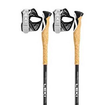 Leki Poloneses Cross Trail Lite Carbon 100-135 cm Black / White / Natural Carbon