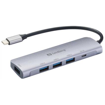 Sandberg Hub Usb-c 336-20 4 Port One Size Silver