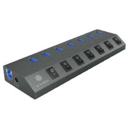 Raidsonic Hub Usb Ib-hub1701-c3 7 Port One Size Grey