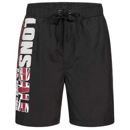 Lonsdale Shorts De Natação Carnkie M Black / Red / White