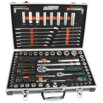 Brüder Mannesmann Caixa de roquetes 1/4' e 1/2' 232 pcs