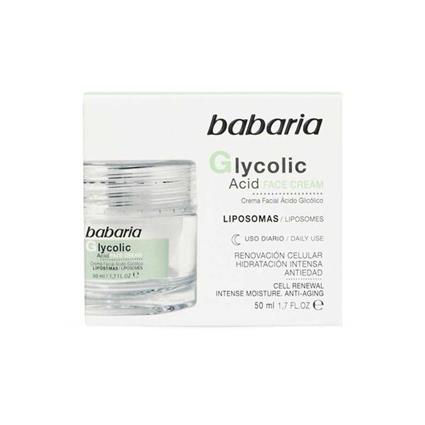 Babaria Ácido Glicólico Crema Facial 50 ml