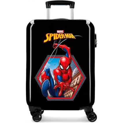 Homem-Aranha Mala Cabine Rígida Geo Black 55cm