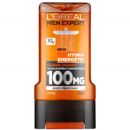 Gel de Banho Men Expert Hydra Energetic da L'Oréal Paris 300 ml