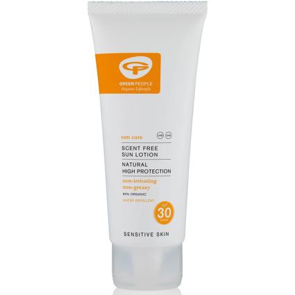 Loção Solar sem Aroma com FPS 30 - Formato de Viagem da Green People (100 ml)