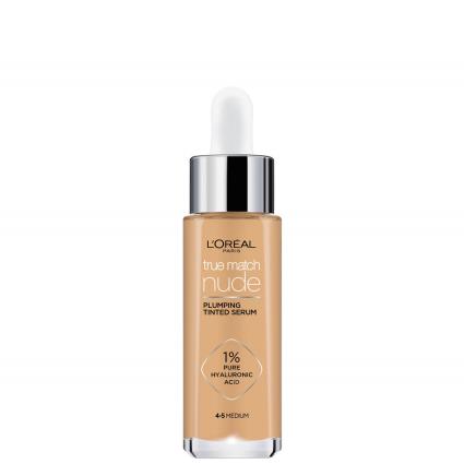 L'Oréal Paris True Match Nude Plumping Tinted Serum (Various Shades) - 4-5 Medium