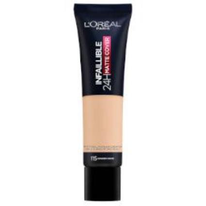 L'Oréal Paris Infallible 24hr Matte Cover Foundation 35ml (Various Shades) - 115 Golden Beige