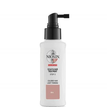 NIOXIN Sistema em 3 partes 3 Couro cabeludo e Tratamento Capilar para Cabelos Coloridos com Desbaste Ligeiro 100ml