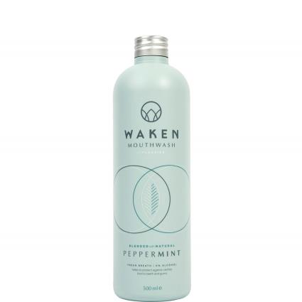 Waken Mouthwash Peppermint 500ml