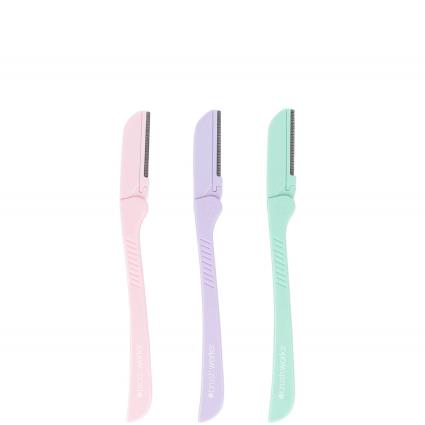 Lâmina para sobrancelhas de precisão da Brushworks - Pastel (Pacote de 3)