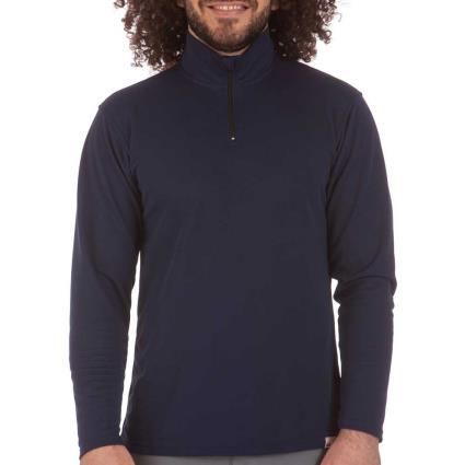 Iq-company Zip Up Camiseta Homem De Manga Comprida Uv Pro L Navy