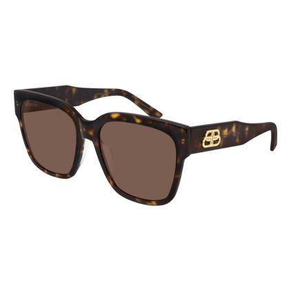 Balenciaga Óculos de sol para mulheres BB0056S 002 Acetato Havana Brown