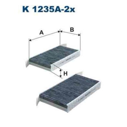 Filtro de habitáculo filtron k1235a-2x