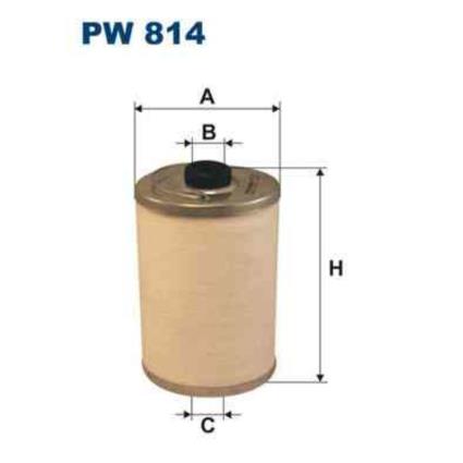 Filtro de combustivel filtron pw814