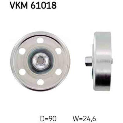 Polias para correias multi-v skf vkm61018