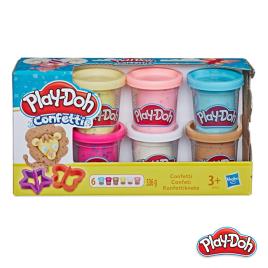 Play-Doh - Pack 6 Potes Confetti