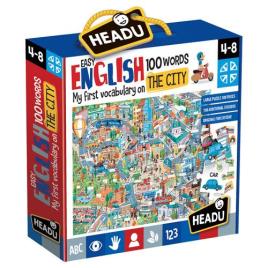 Puzzle Easy English 100 Words: The City - Headu