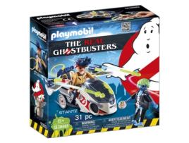 PLAYMOBIL Ghostbusters: Caça-Fantasmas Stanz con Moto Voadora (Idade mínima: 6 - 31 Peças)