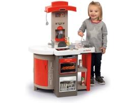 Cozinha de Brincar SIMBA Smoby Dobravel Vermelha e Cinzenta