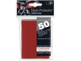 Capas Reutilizáveis ULTRA PRO Solid Standard (50 - Vermelho)