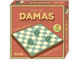 Jogo de Damas  Tabuleiro Madeira (Idade Mínima: 8)