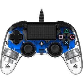 Comando com Fio Nancon para PS4 - Azul | Transparente