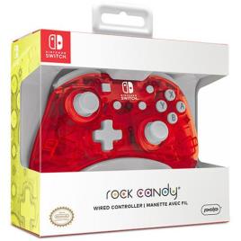 Comando com Fios PDP Rock Candy para Nintendo Switch - Cereja