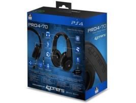 Auscultadores Gaming 4GAMERS Pro 4-70 (PS4 - Microfone - Preto)