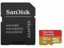 Cartão Memória MicroSD SANDISK 32GB Extreme UHS-I U3