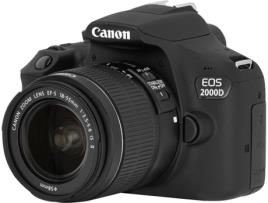 Kit Máquina Fotográfica Reflex CANON  EOS 2000D + 18-55mm f/3.5-5.6 IS (APS-C)