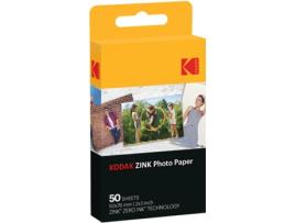 Papel KODAK Printomatic 2X3 Zink 50 Folhas