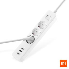 Tomada Tripla com 3 Portas USB 5V 2A Mi Power Strip - Xiaomi