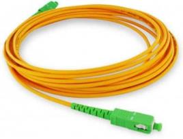 Cabo Fibra Ótica MONOMODO 5mts Laranja