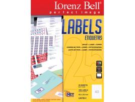 Etiquetas LORENZ BELL LB4780 (48.5 x 25.4mm - 30 folhas)