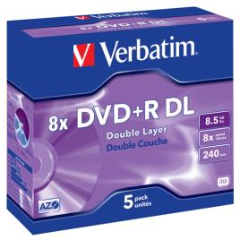 Verbatim DVD+R 8,5GB 8x 5uni Double Layer