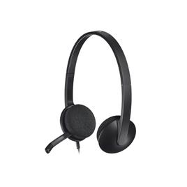 Headset C/ Micro Logitech Preto H340