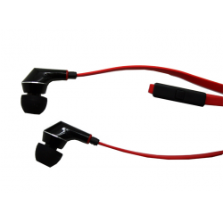 Kit Auriculares Stereo Flat Vermelho NM3502