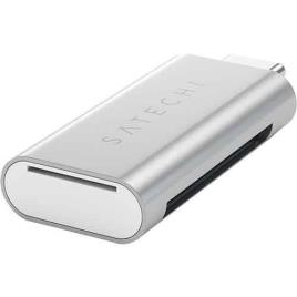 Leitor Cartões Satechi Aluminum USB-C micro SD - Silver