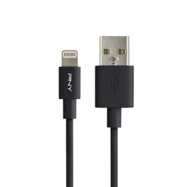 PNY C-UA-LN-K01-04 1.2m USB A Relâmpago Preto cabo USB