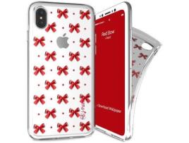 Capa iPhone X, XS I-PAINT Trendy Bow Vermelho