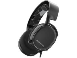 Auscultadores Gaming STEELSERIES Arctis 3 (Com fio - Com Microfone - Preto)