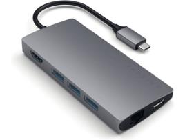Hub SATECHI Type-C Ethernet V2 (Ethernet - Cinzento sideral)