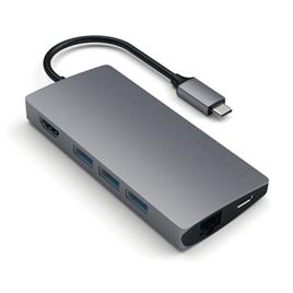 Satechi - Type-C Multiport Adpt 4K w/ Ethernet v2 (space g)